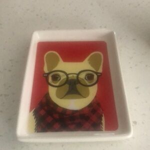 Small little French bulldog tray by Magenta